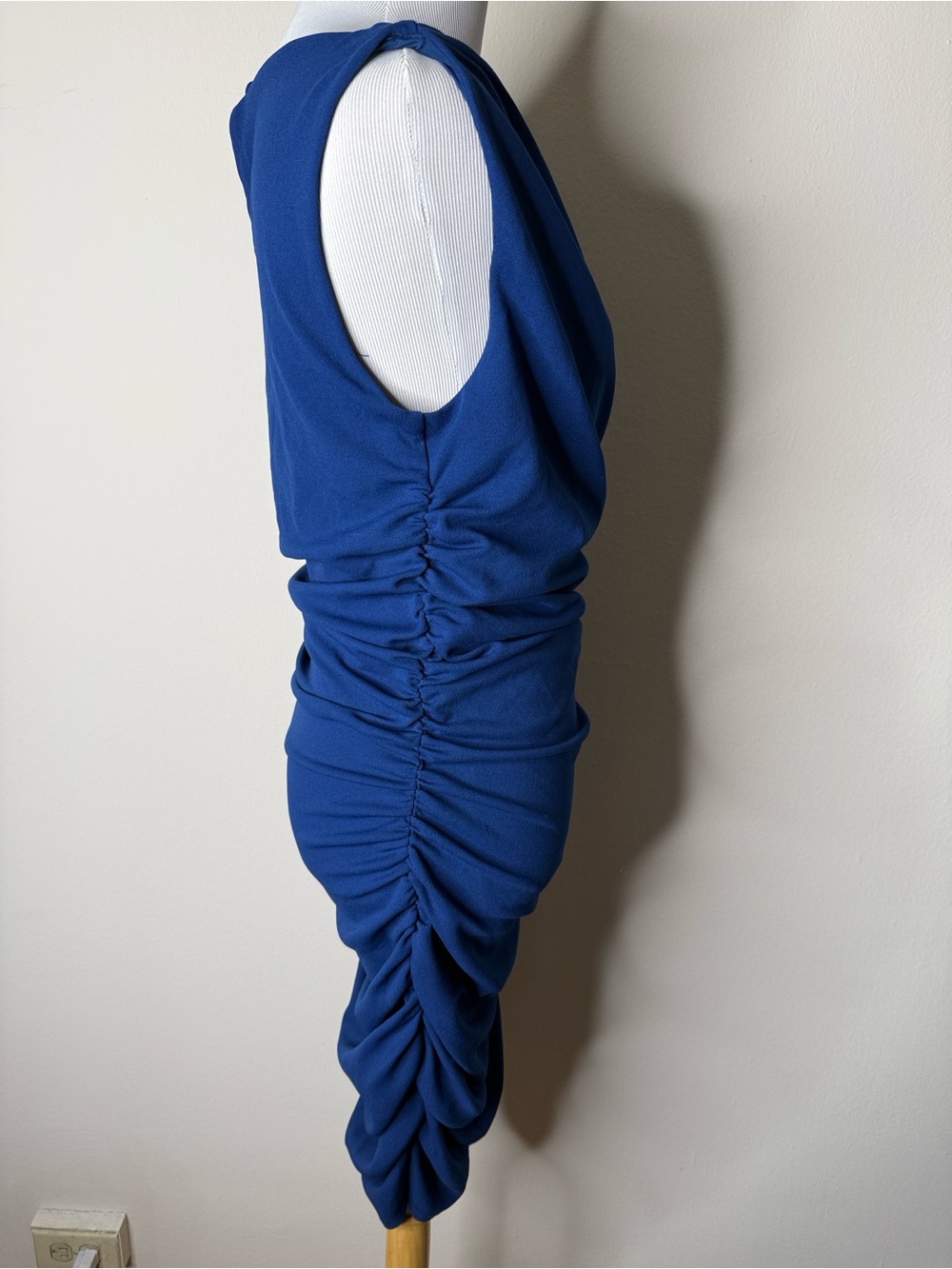 Abercrombie Royal Blue Ruched Bodycon Dress - Picture 5 of 6